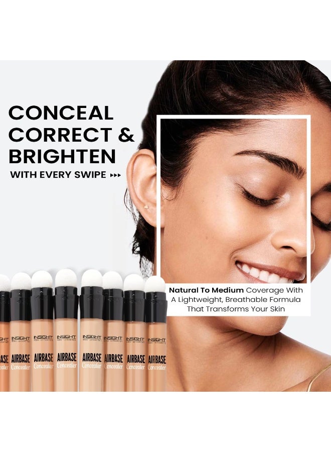 INSIGHT Airbase Concealer with Medium to Full Coverage | Natural Finish | Crease-Resistant & Long-Lasting | Lightweight | For All Skin Types – (Golden Sand) - 9g - Image 2